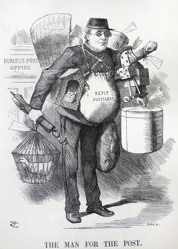 Henry FAWCETT - 1833-1884. Postmaster General - Introduced parcel post 1882.