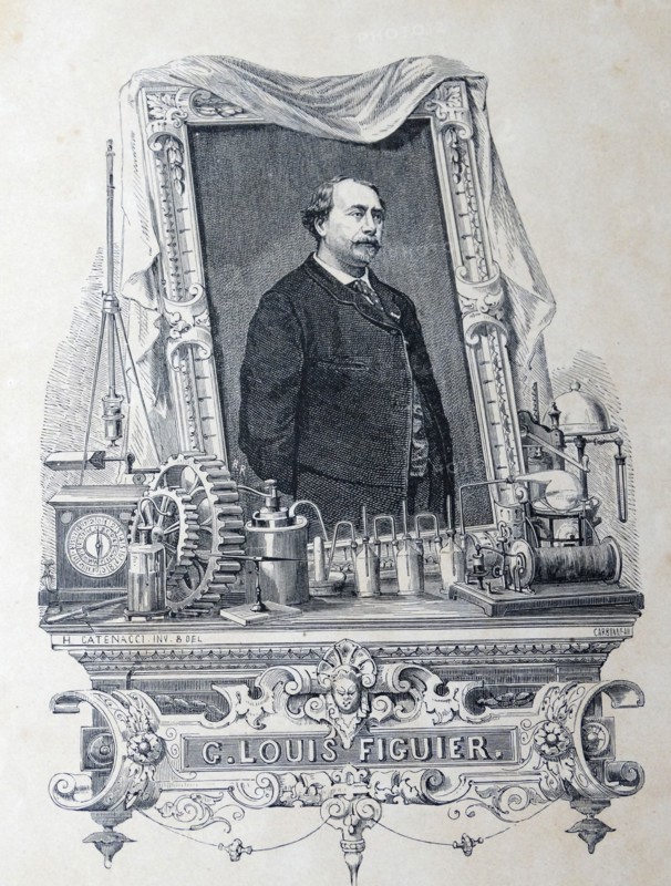 Louis FIGUIER - 1819-1894 French author who wrote prolifically on modern science