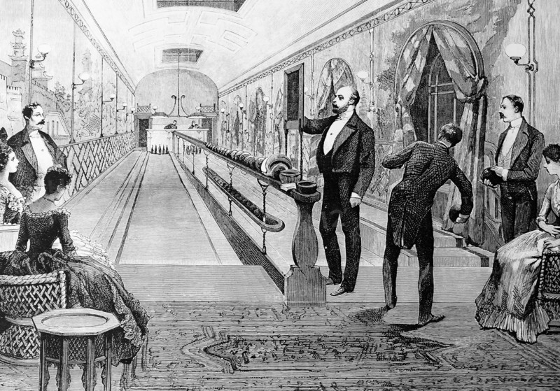 Bowling alley at Sandringham: the Princeof Wales