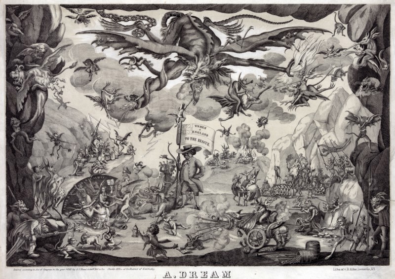 Print on wove paper : lithograph printed in black and buff