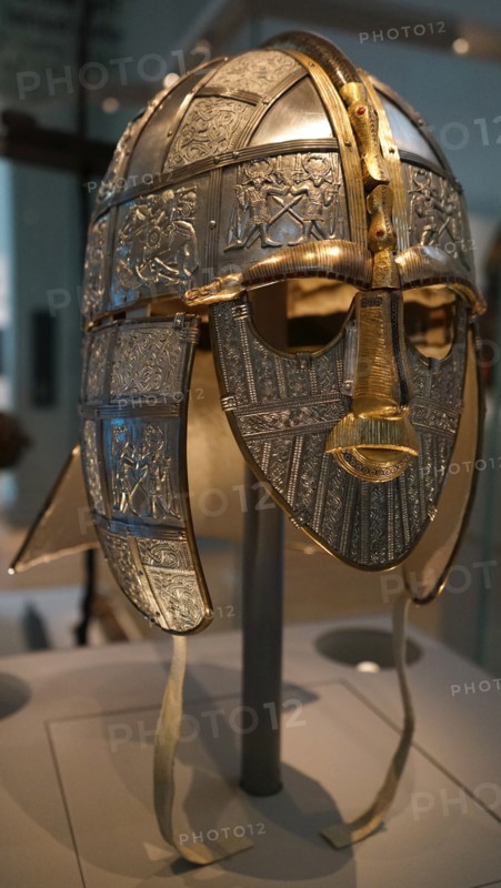 The reconstructed Sutton Hoo Helmet