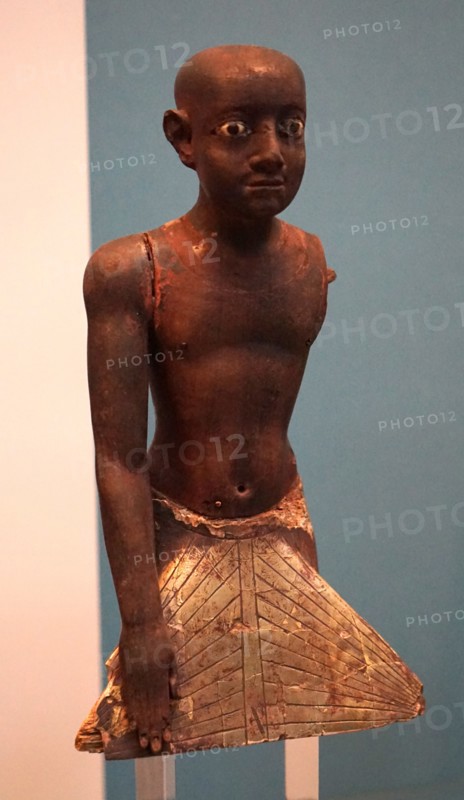 Gilded wooden statuette