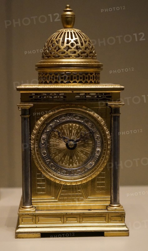 17th Century spring driven table clock