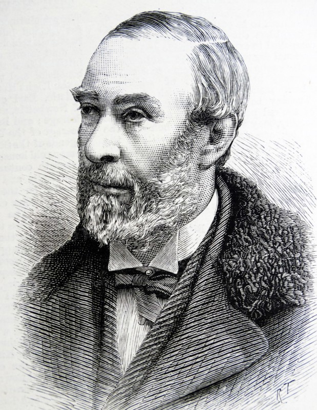 Engraved portrait of Francis Cook