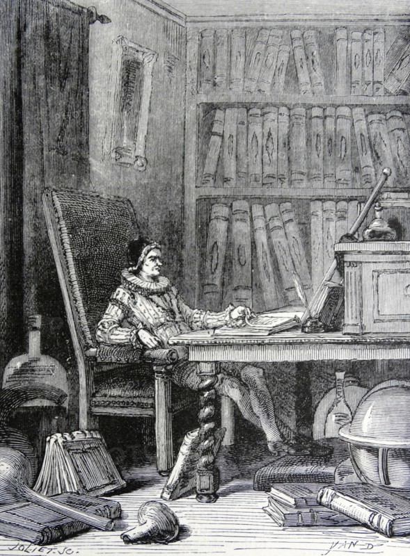 Engraved portrait of William Gilbert