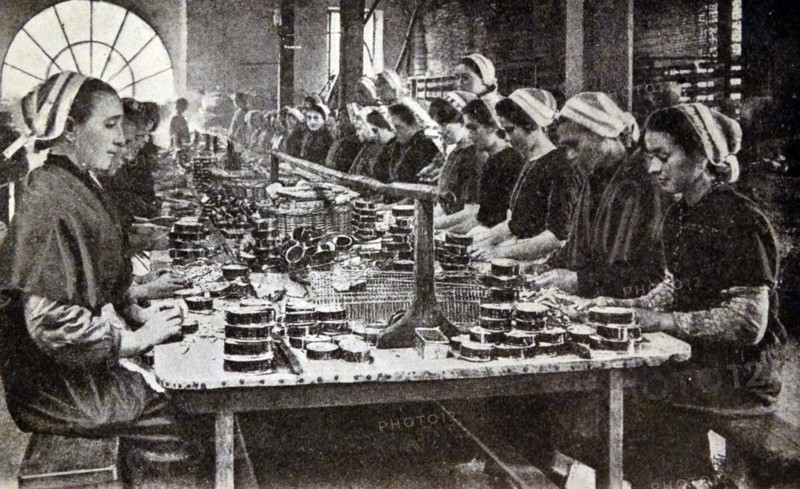 Tinning factory in Britain