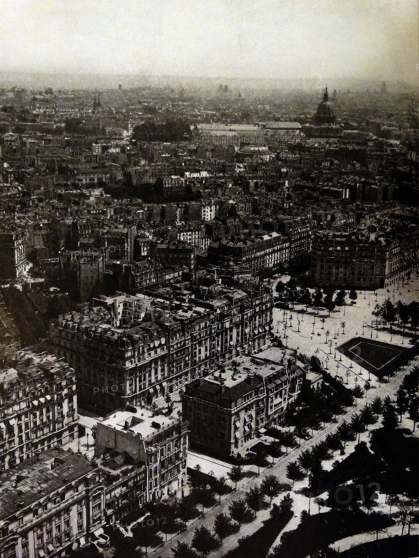 a view of Paris from the Eiffel Tower