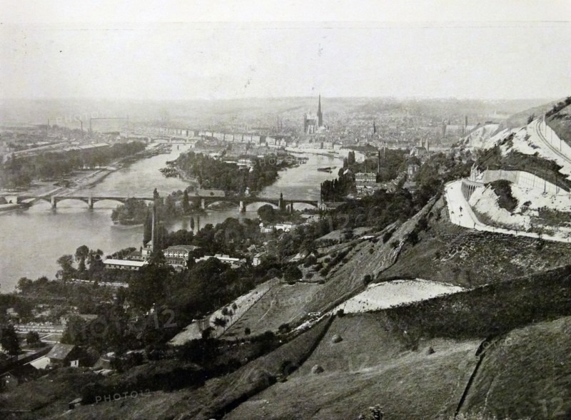 Photographic print a general view of Rouen
