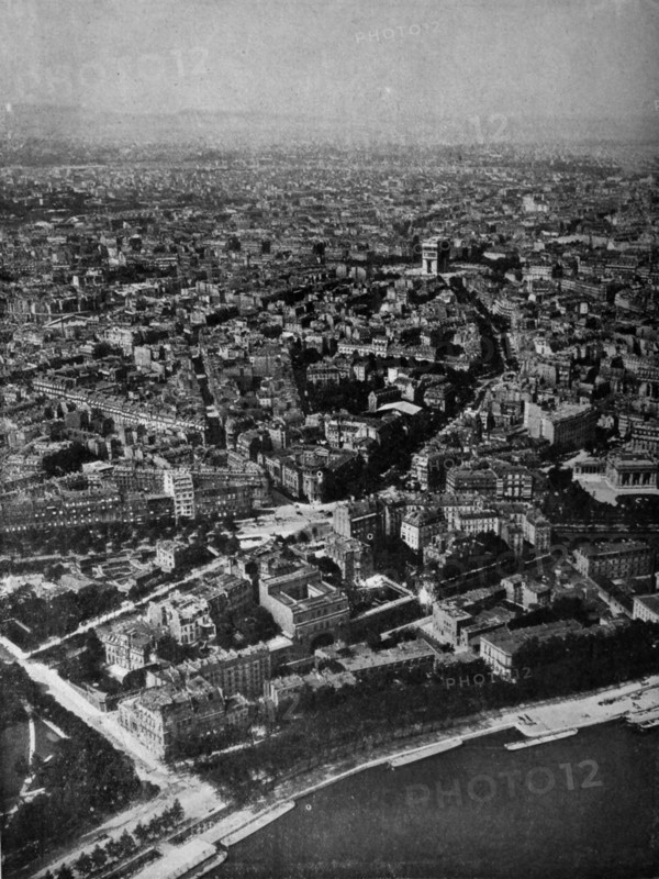 a view of Paris from the Eiffel Tower