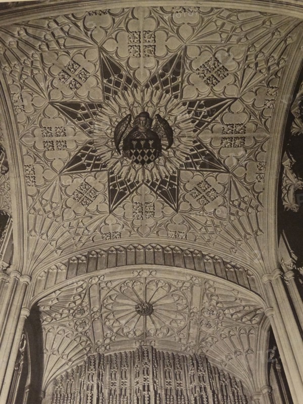 the stone canopy above the effigy of Bishop Wayneflete