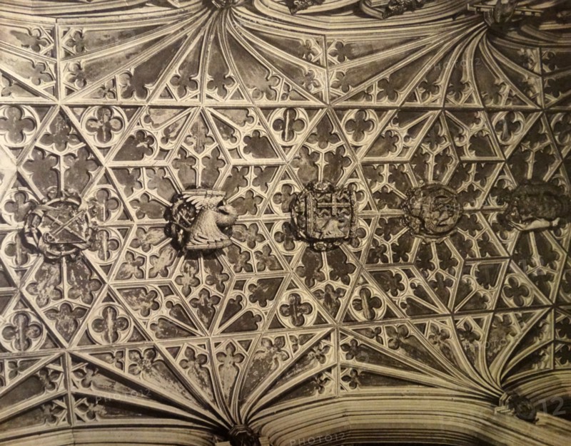 the elaborate roof of Bishop Fox's chantry