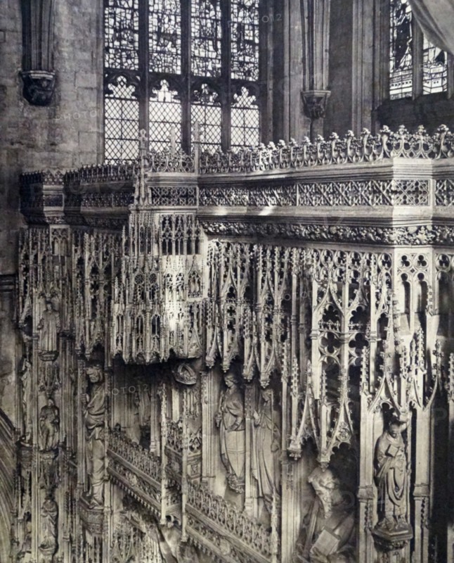 the interior of Winchester Cathedral