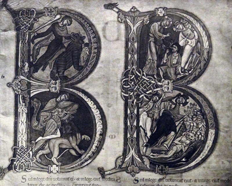 Part of the 12th Century Winchester Bible