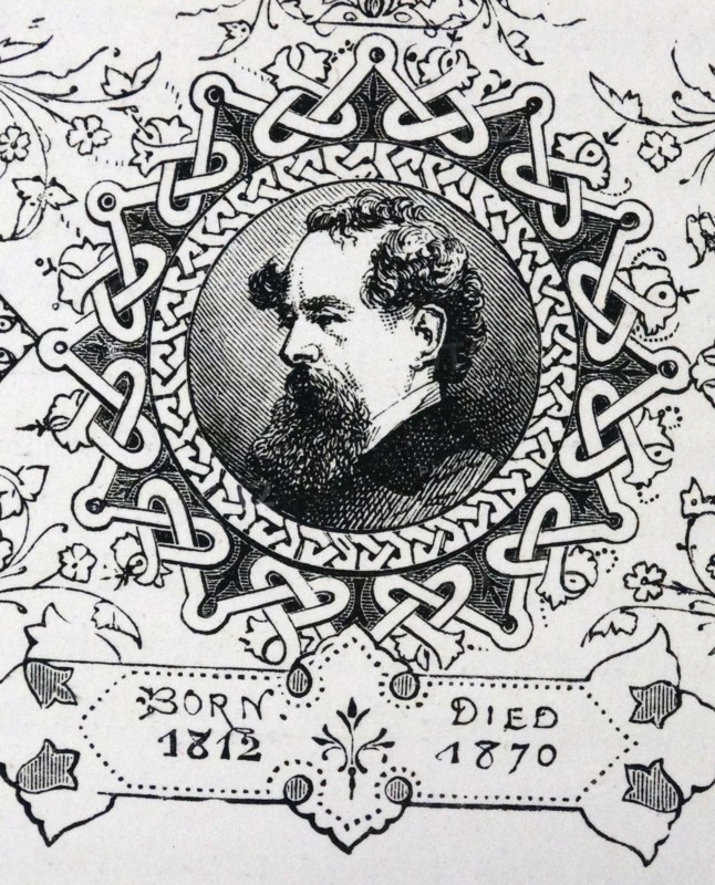 Engraved portrait of Charles John Huffam Dickens