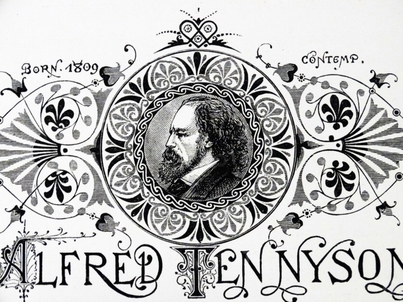 Engraved portrait of Alfred Lord Tennyson