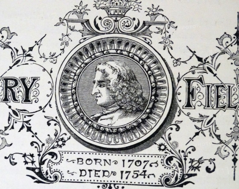 Engraved portrait of Henry Fielding
