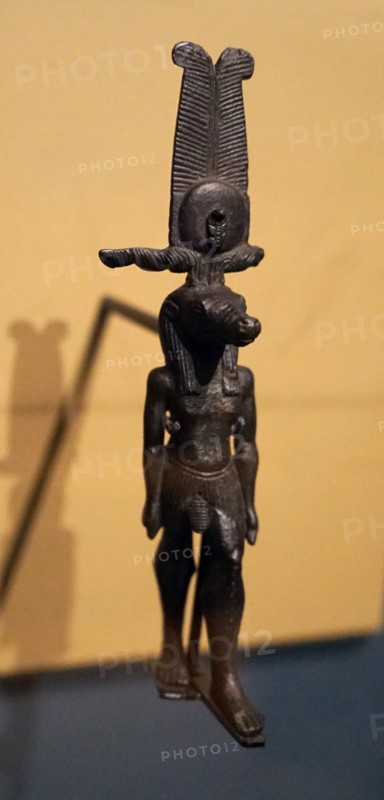 Bronze statuette of Sobek as a Man