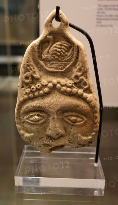 Double-sided plaque with face