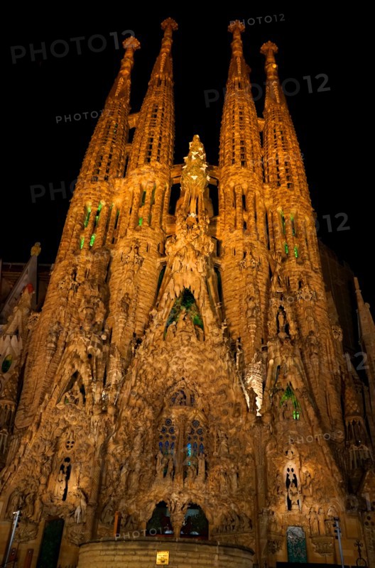 Exterior of the Basílica i Temple Expiatori de la Sagrada Família