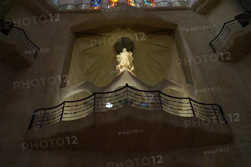 Details from the interior of the Basílica I Temple Expiatory de la Sagrada Família