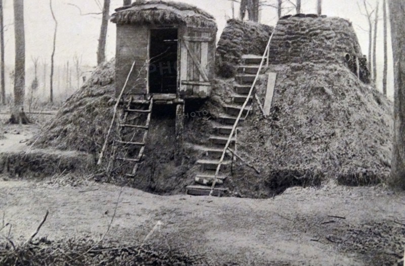 An observation post built by the Germans in Bailly