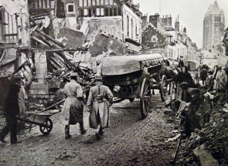 Noyon after it was retaken from the German's during World War One