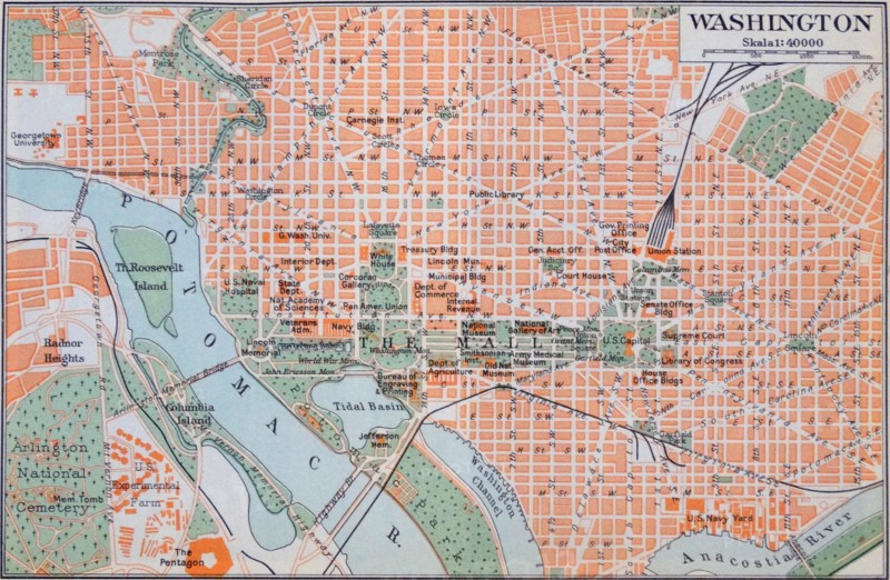 Map of Washington D.C.