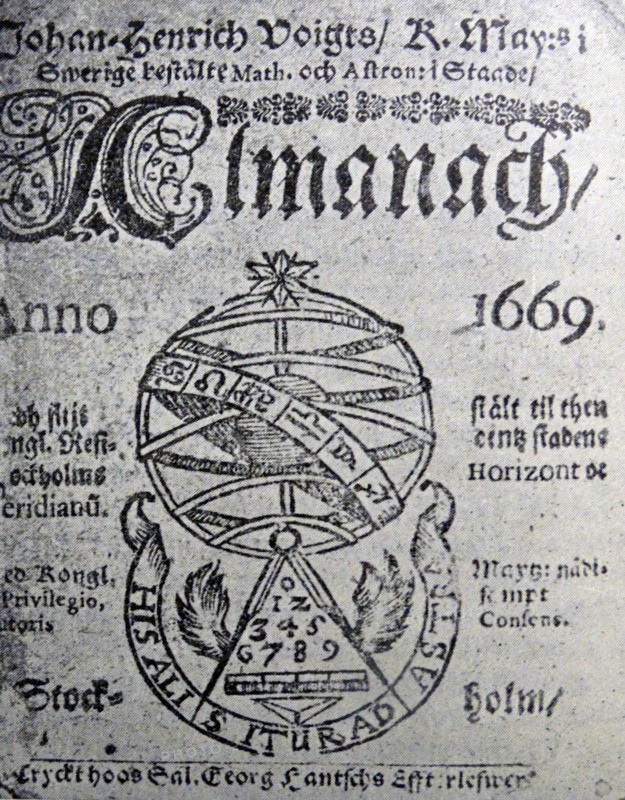 Copy of an Almanac from the 17th Century