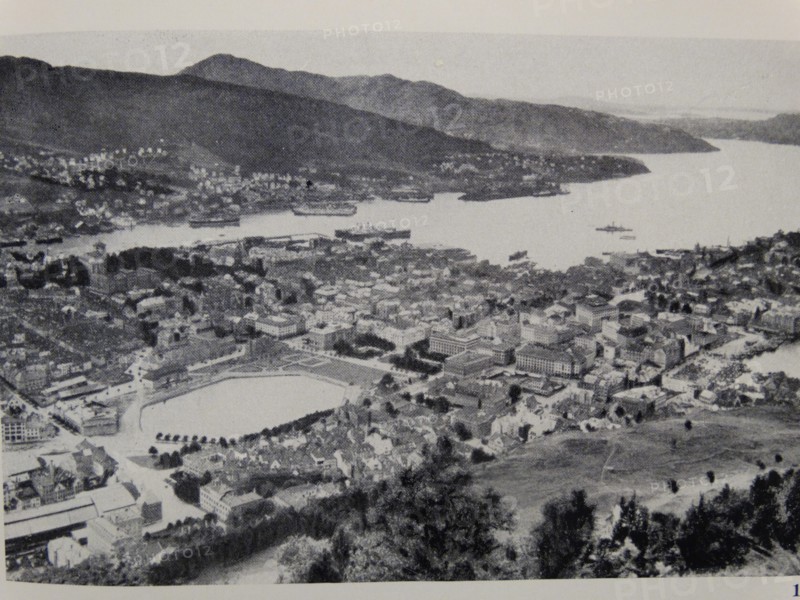Illustration depicting views of Bergen