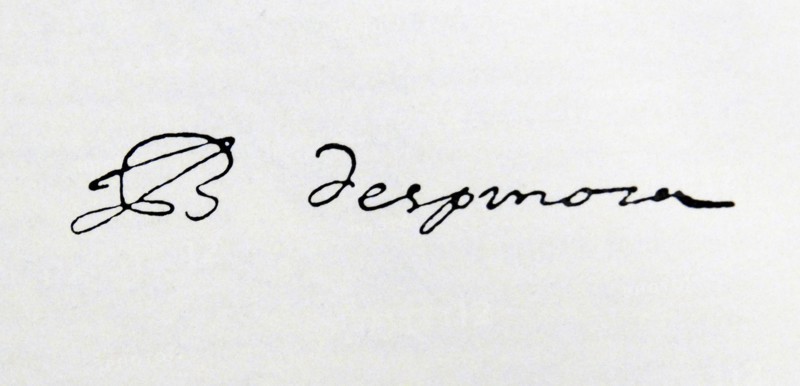 Signature of Baruch Spinoza