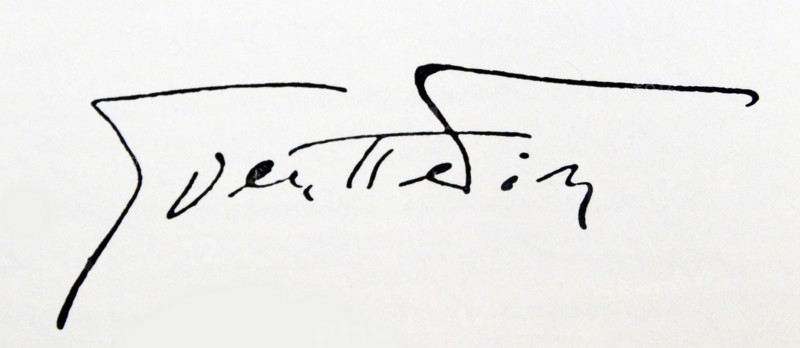 Signature of Sven Hedin