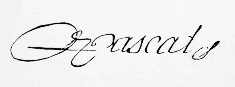 Signature of Blaise Pascal