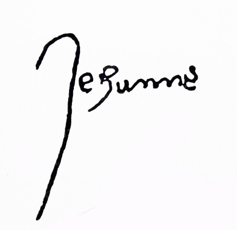 Signature of Baruch Spinoza