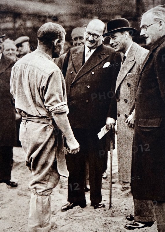 Prince Albert visiting war veterans