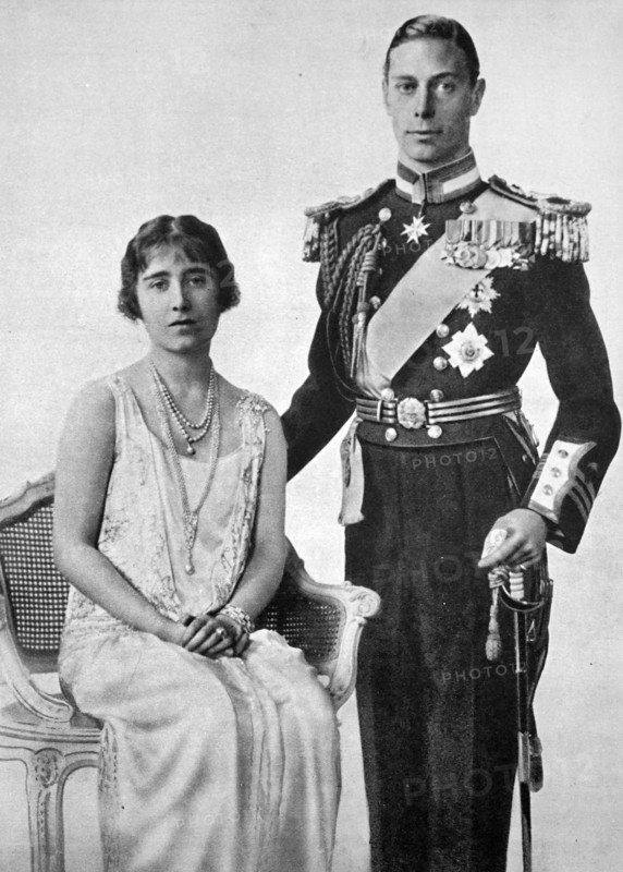 Prince Albert and Lady Elizabeth Bowes-Lyon