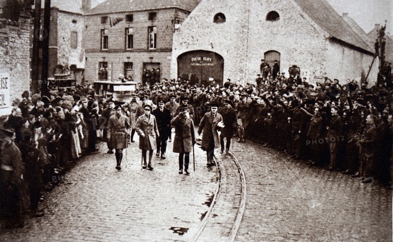 King George V visiting France after the Armistice