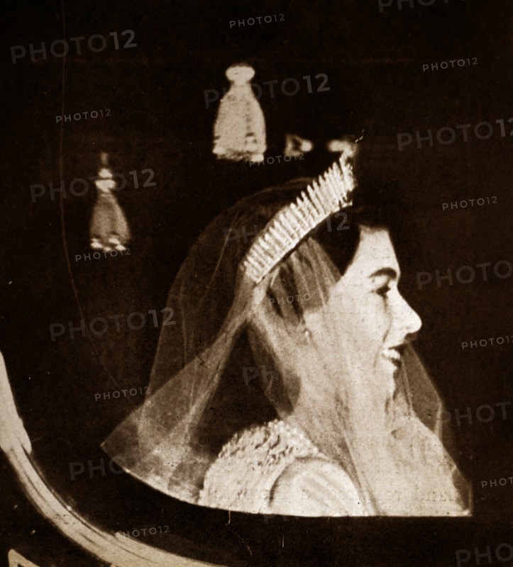 Princess Elizabeth and Prince Phillip on their wedding day