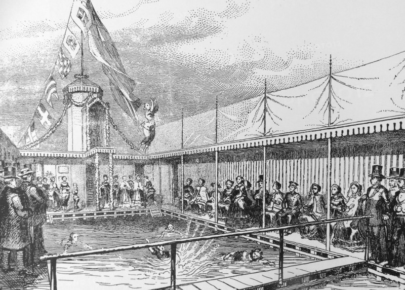 Stockholm's swimming and siminrättning