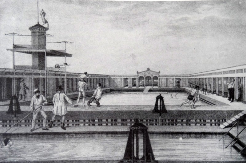 Stockholm's swimming and siminrättning