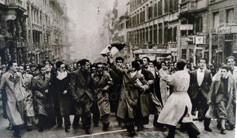 students rioting against Gian Galeazzo Ciano