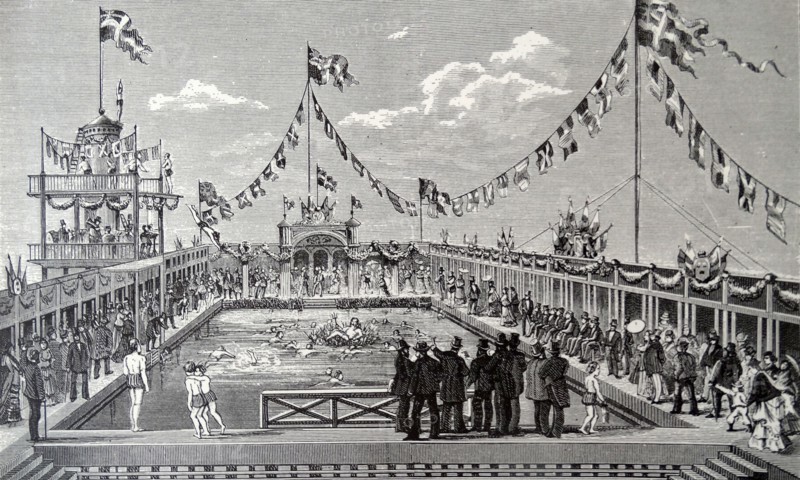Stockholm's swimming and siminrättning