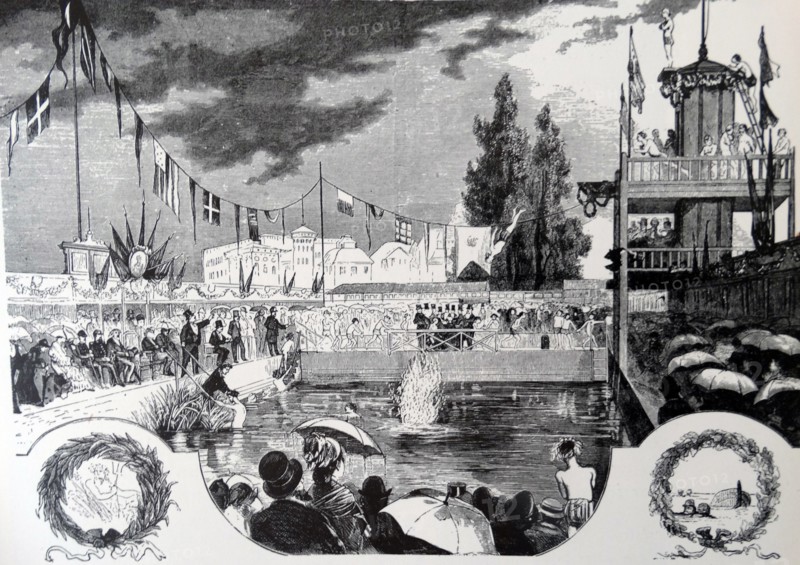 Stockholm's swimming and siminrättning