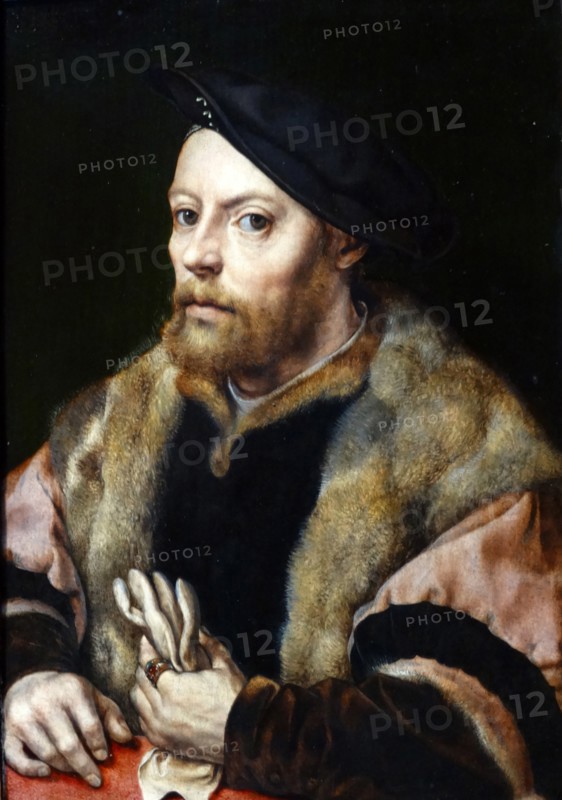Man holding a Glove' by Jan Gossaert