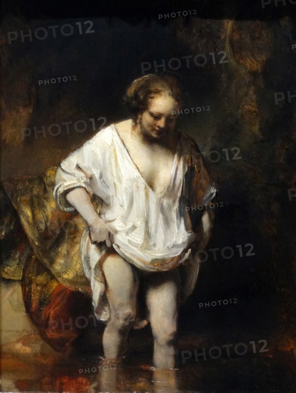 Rembrandt, 'A Woman bathing in a Stream'
