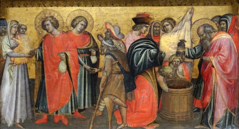 The ascension of St. john the evangelist with Saints
