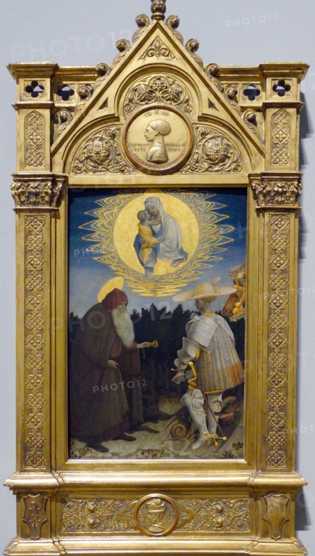 The Virgin and Child with Saints' by Pisanello