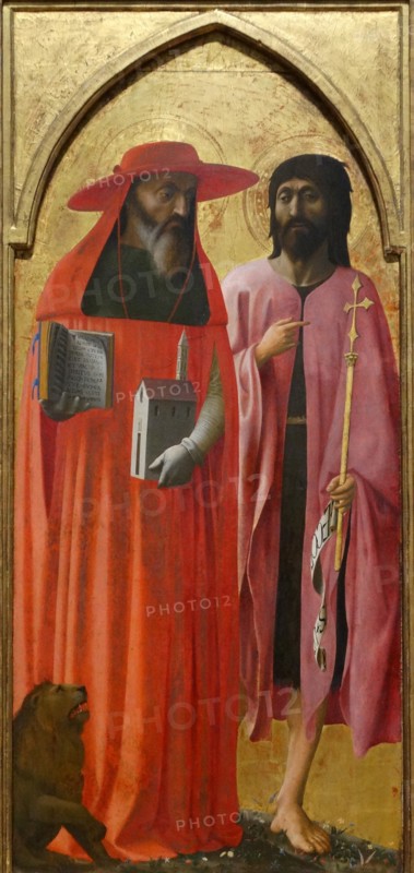 Saint Jerome and John the Baptist' by Masaccio