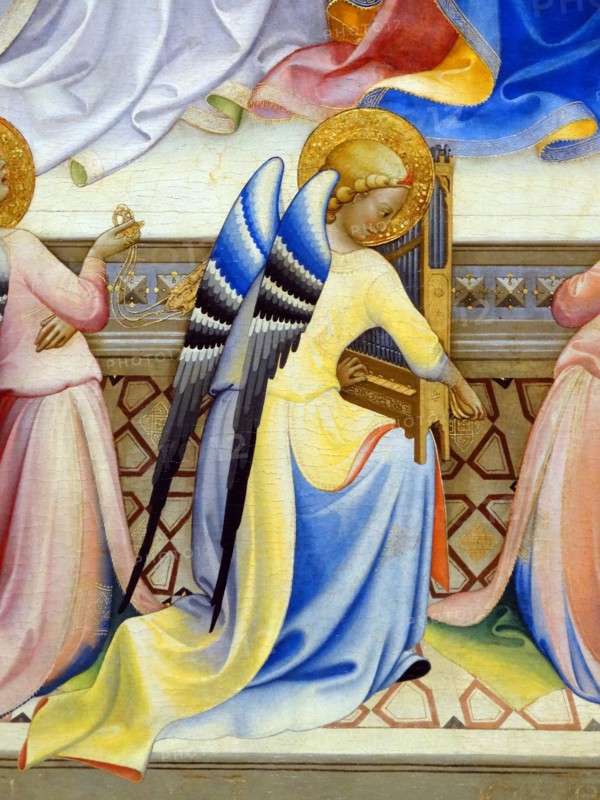 Detail from the 'The Coronation of the Virgin with Adoring Saints' by Lorenzo Monaco