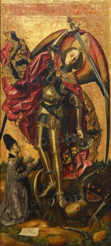 Saint Michael Triumphs over the Devil' by Bartolomé Bermejo