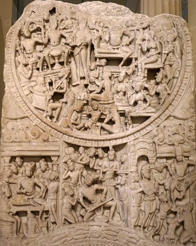 Railing depicting lotuses from a Stupa